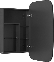 Акватон Мебель для ванной Сохо 60 R графит софт/дуб веллингтон – фотография-8